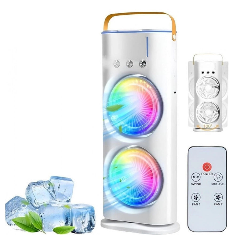 Generic Double End Air Cooler Mist Fan (Multicolor) Secondary image