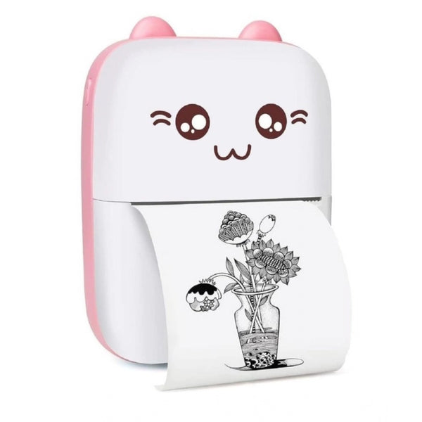 Generic Mini Printer (Pink-White)