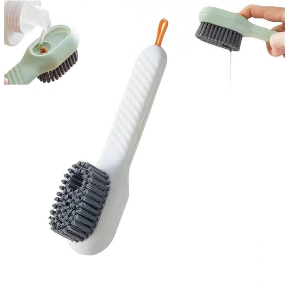 Generic Pack of 3 Soap Dispensing Cleaning Brush (Multicolor) Secondary image