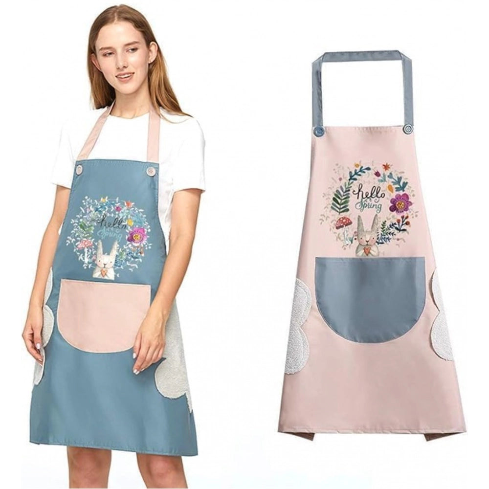 Generic Pack of 2 Kitchen Pocket Apron (Multicolor) Main image