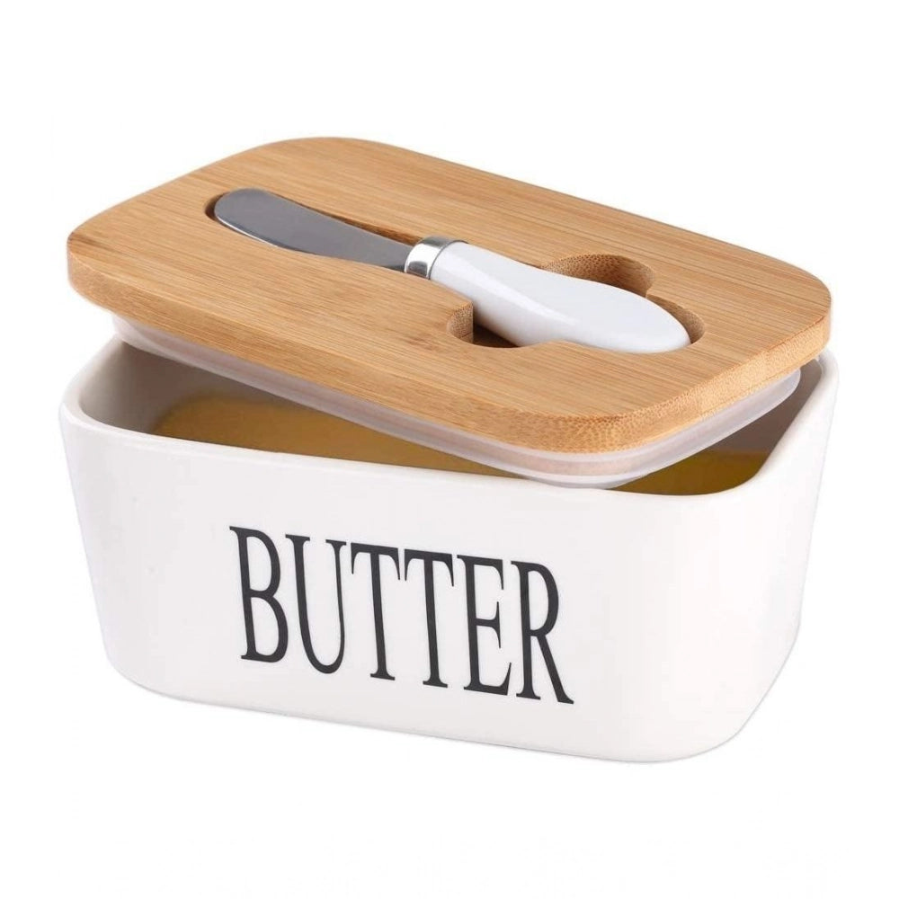 Generic Ceramic Butter Box (White) Secondary image