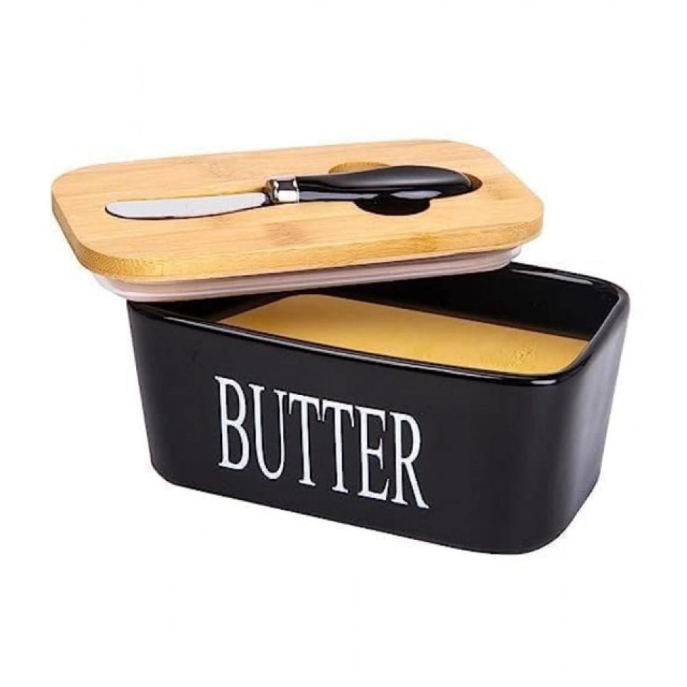 Generic Ceramic Butter Box (Black) Main image