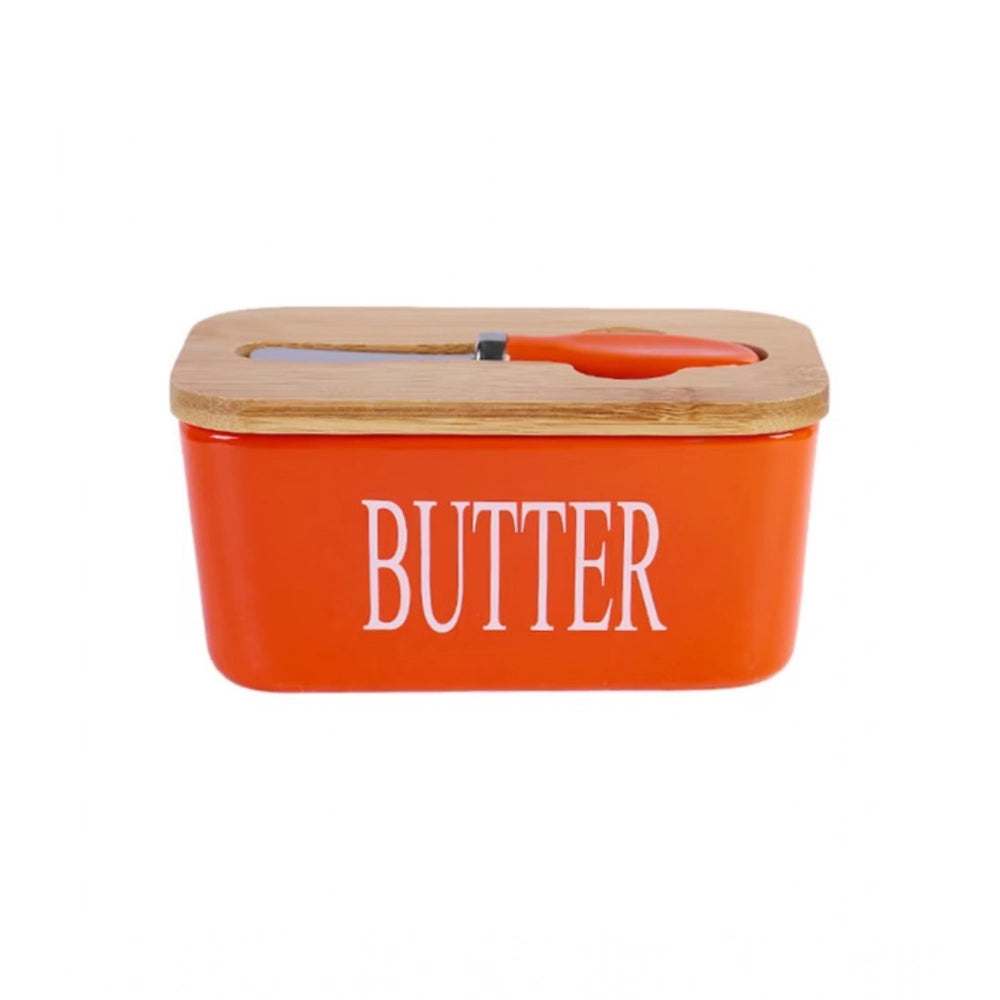 Generic Ceramic Butter Box (Orange) Main image