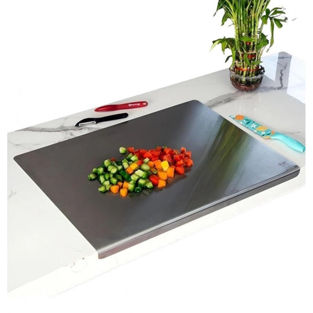 Generic Stainless Steel Chopping Board (Silver) Secondary image