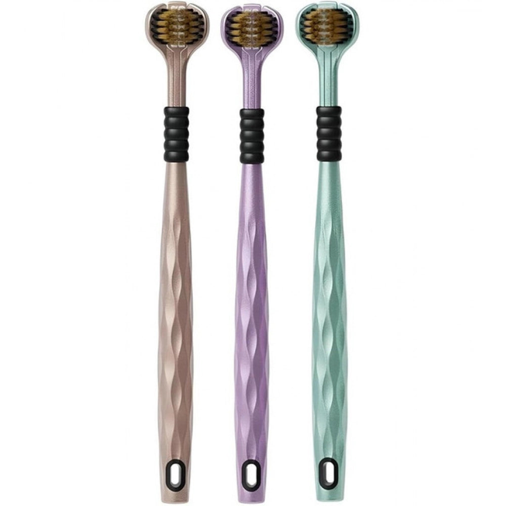 Generic Pack of 10 3 Sided Toothbrush (Multicolor) Main image