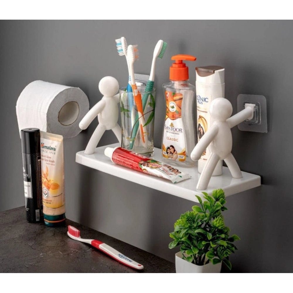 Generic Pack of 2 Self Adhesive Multipurpose Stand Holder (White) Main image
