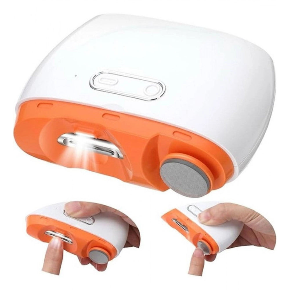 Generic 2 In 1 Electric Nail Clipper (White) Secondary image