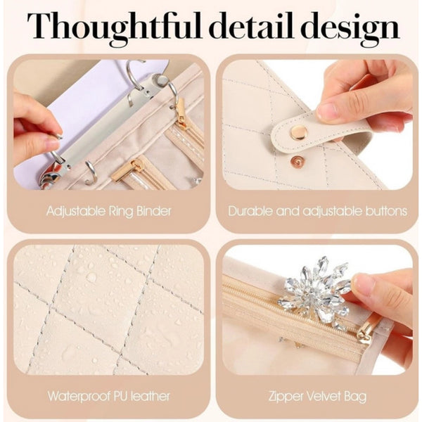 Generic Jewelry Organizer Book (Beige)