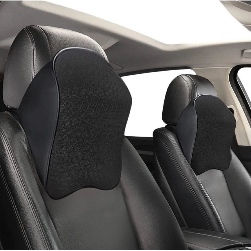 Generic Memory Foam Car Headrest Pillow (Black) Secondary image