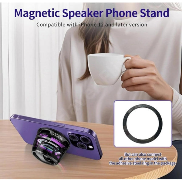 Generic G200 Magnetic Bluetooth Speaker (Black)