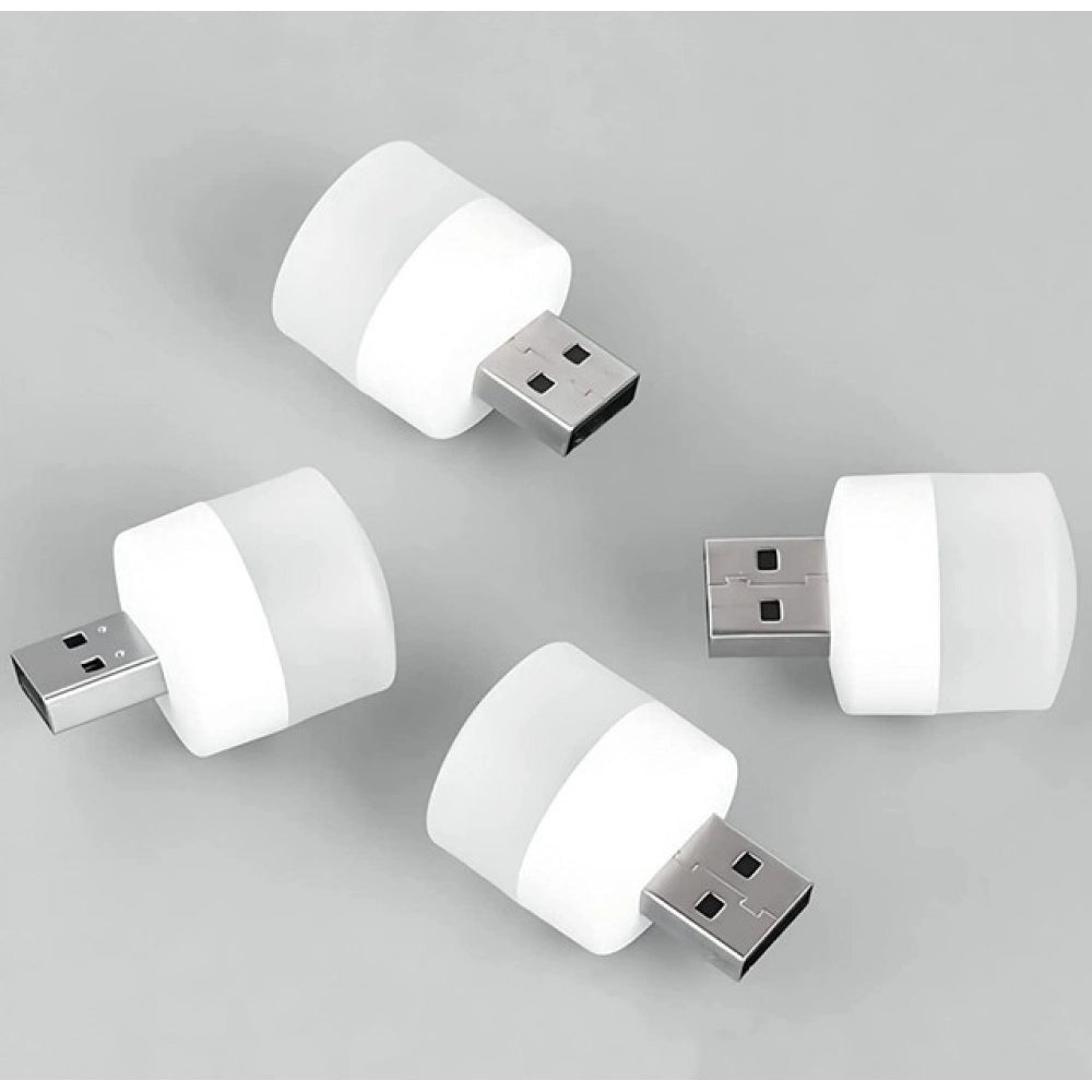 Generic Pack of 10 Portable Home USB Night Lights (White) Main image