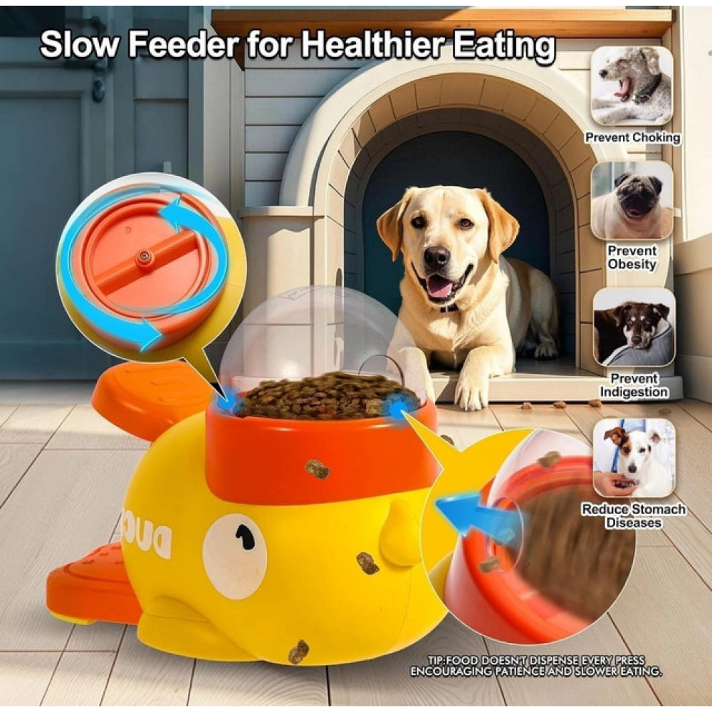 Generic Pet Feeder (Yellow-Orange)