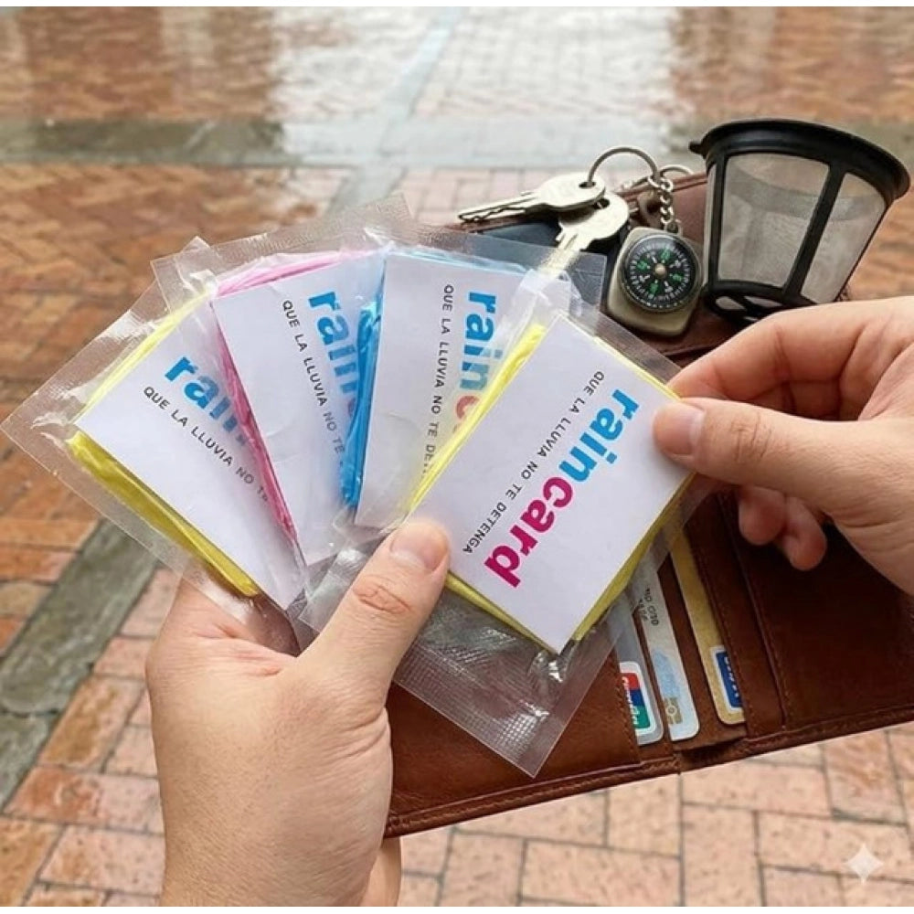 Generic Pack of 10 Rain Card (Multicolor) Main image