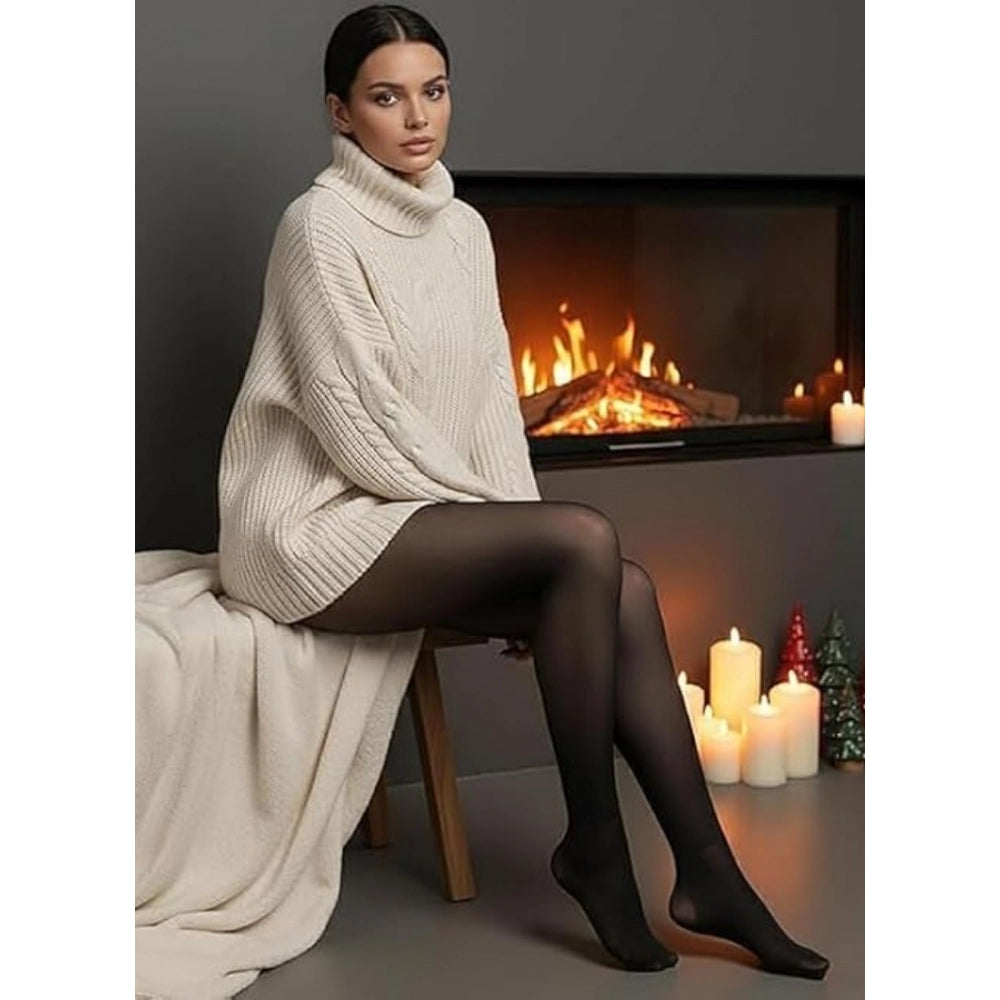 Generic Winter Warm Leggings (Black) Main image