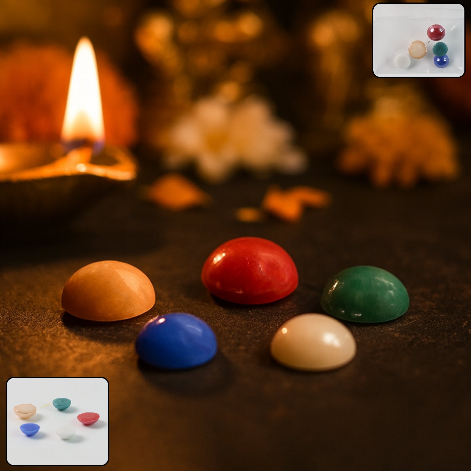 Panch Ratna Stone Set – Auspicious 5 Gemstones for Pooja Secondary image