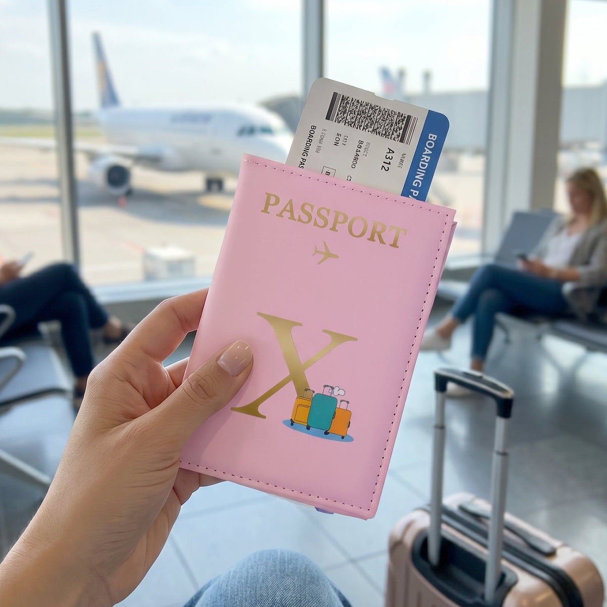 Stylish mix design travel passport holder wallet Main image