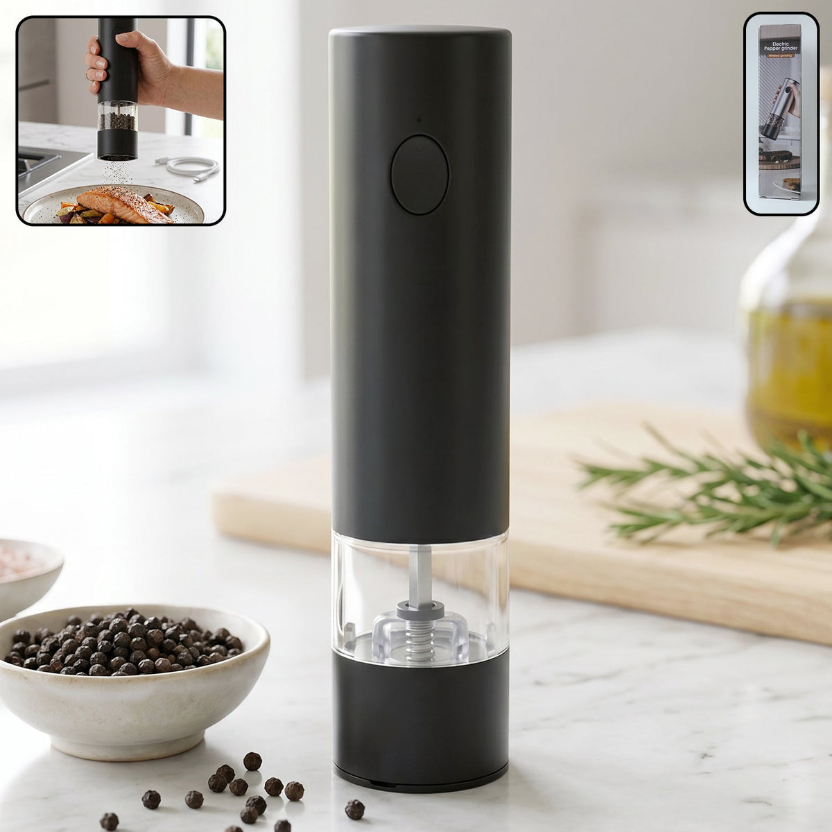 Electric pepper grinder USB rechargeable Main image