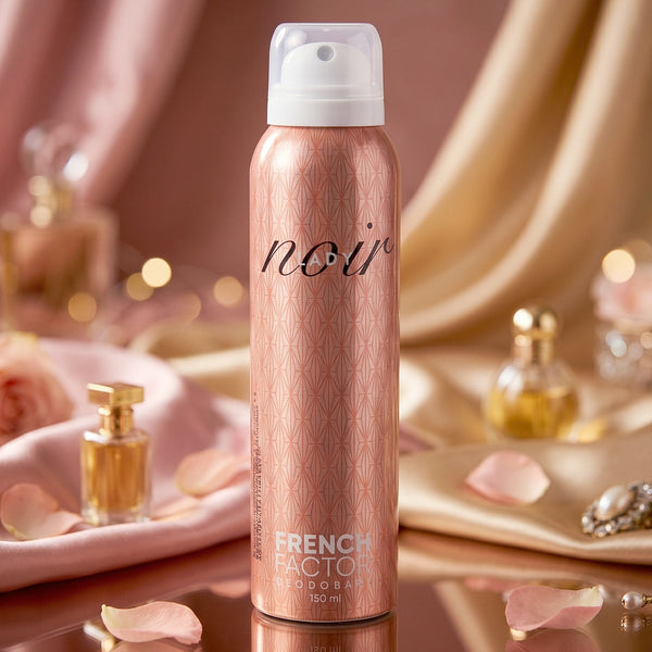 French Factor Lady Noir premium deodorant spray bottle