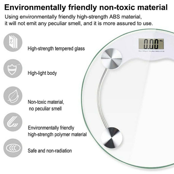 Digital personal body weight scale overview with slim design