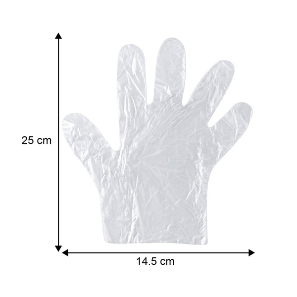 Single-use plastic gloves for household safety