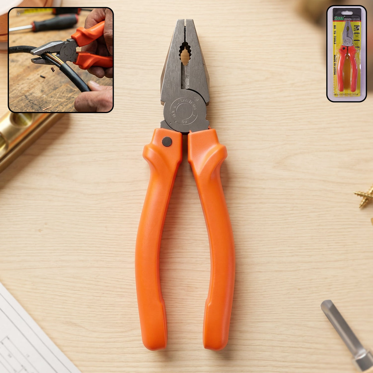Combination pliers wire cutting gripping tool Main image