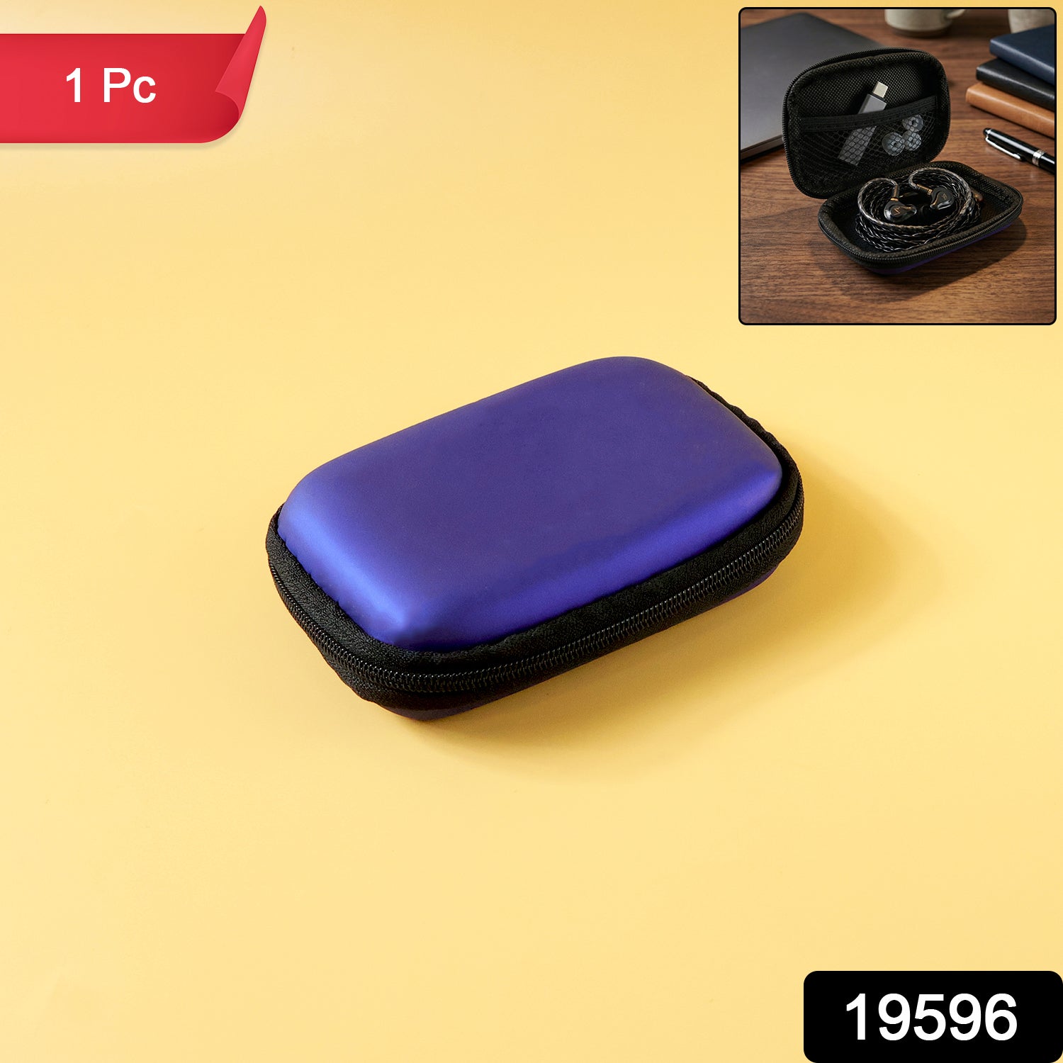 Portable Earphone Case – Compact Travel Organizer for Gadgets Secondary image
