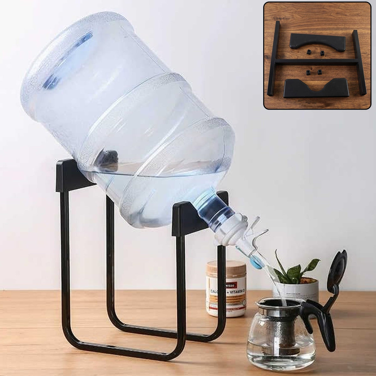 Metal water can dispenser stand Main image