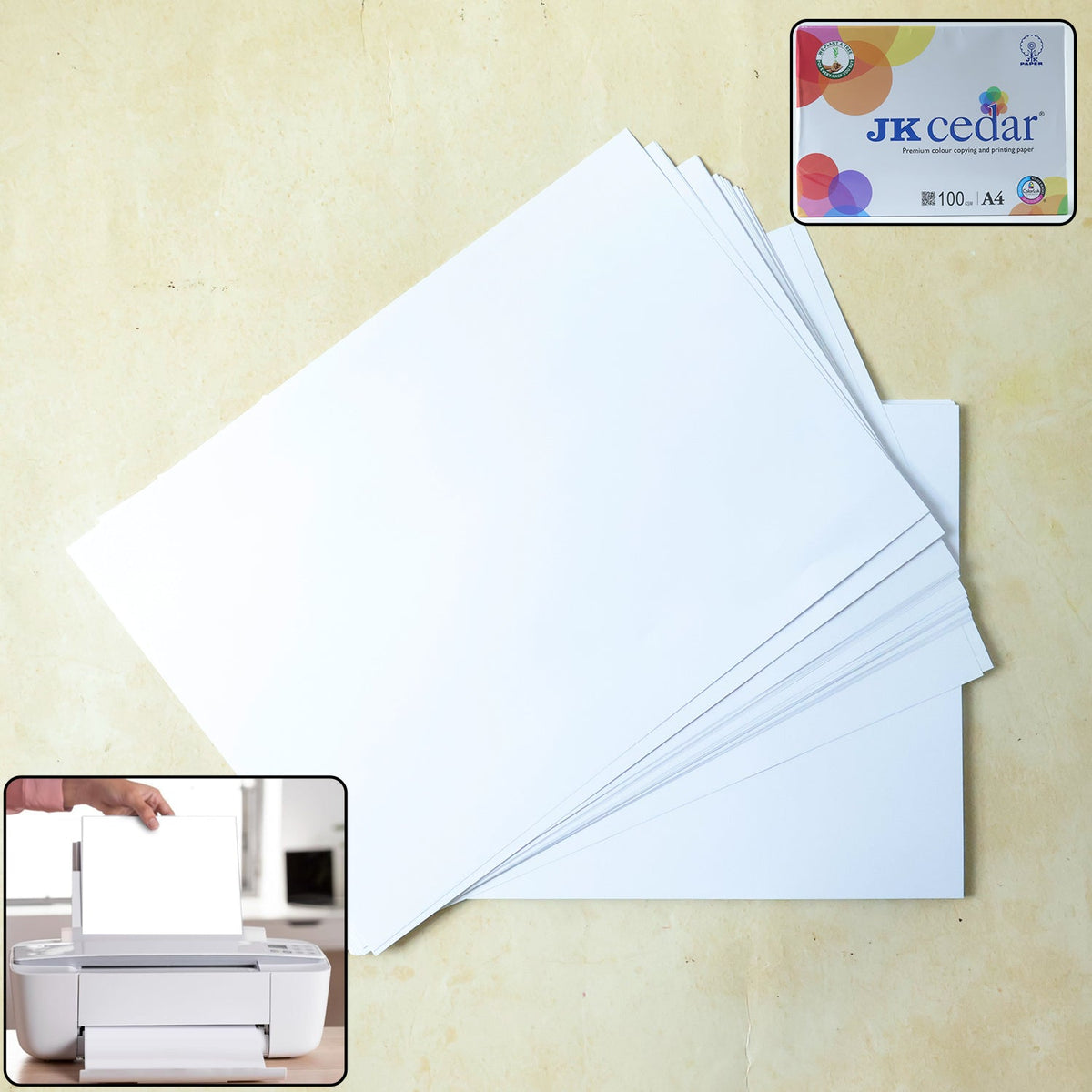 A4 multipurpose printing paper in pack for smooth printing Main image