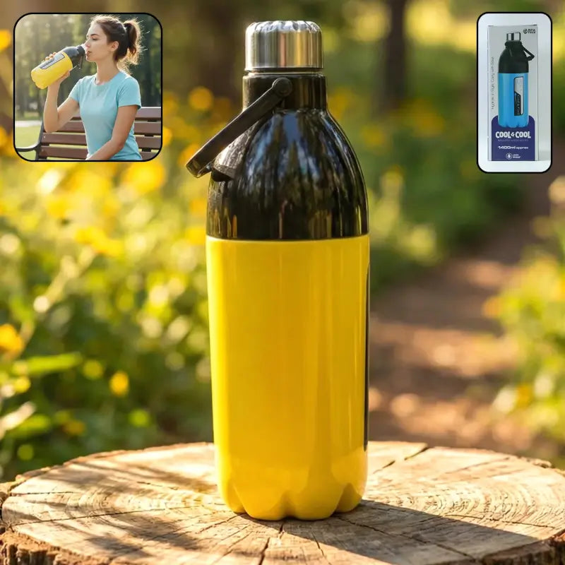 Leakproof Water Bottle – 1400ml Large Capacity Sports & Travel Bottle with Carry Strap