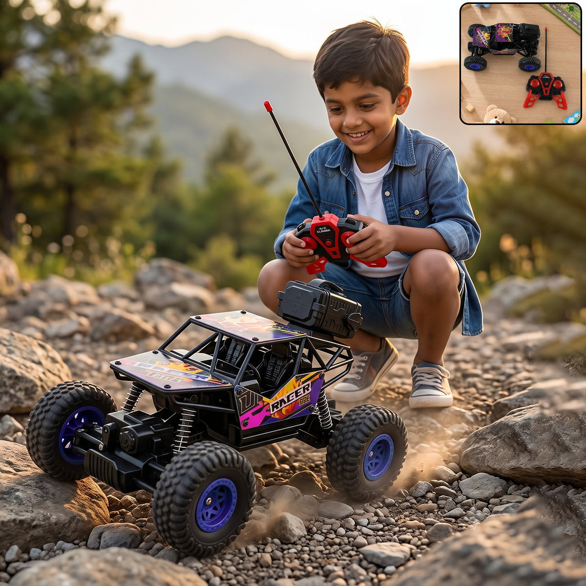 Remote Control Rock Crawler – Off-Road Adventure Toy for Kids Main image