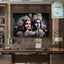 Radha Krishna artwork in royal wall frame, ideal spiritual home decor