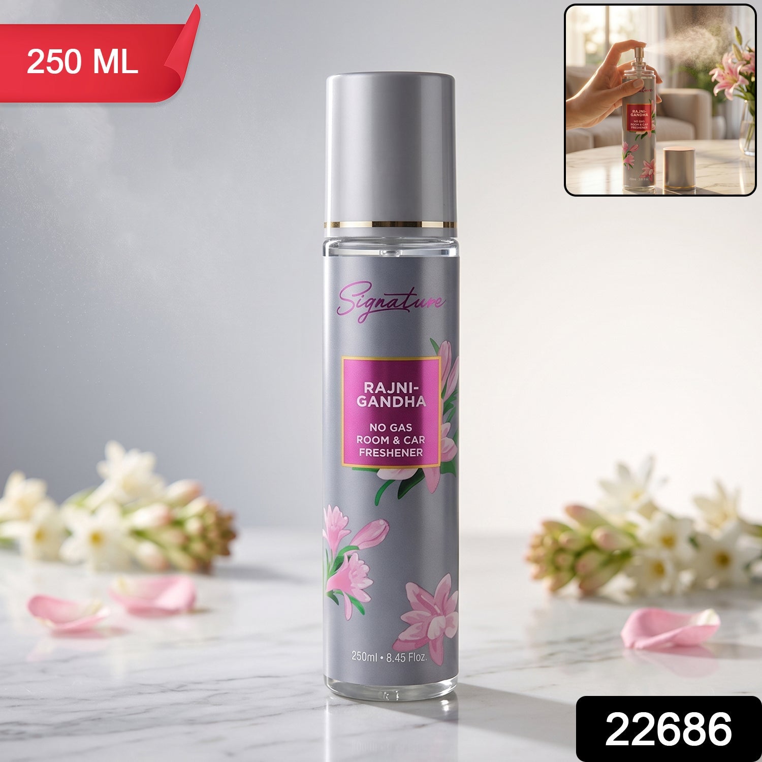 Rajnigandha Floral Room & Car Freshener – Long-lasting & Eco-friendly Secondary image