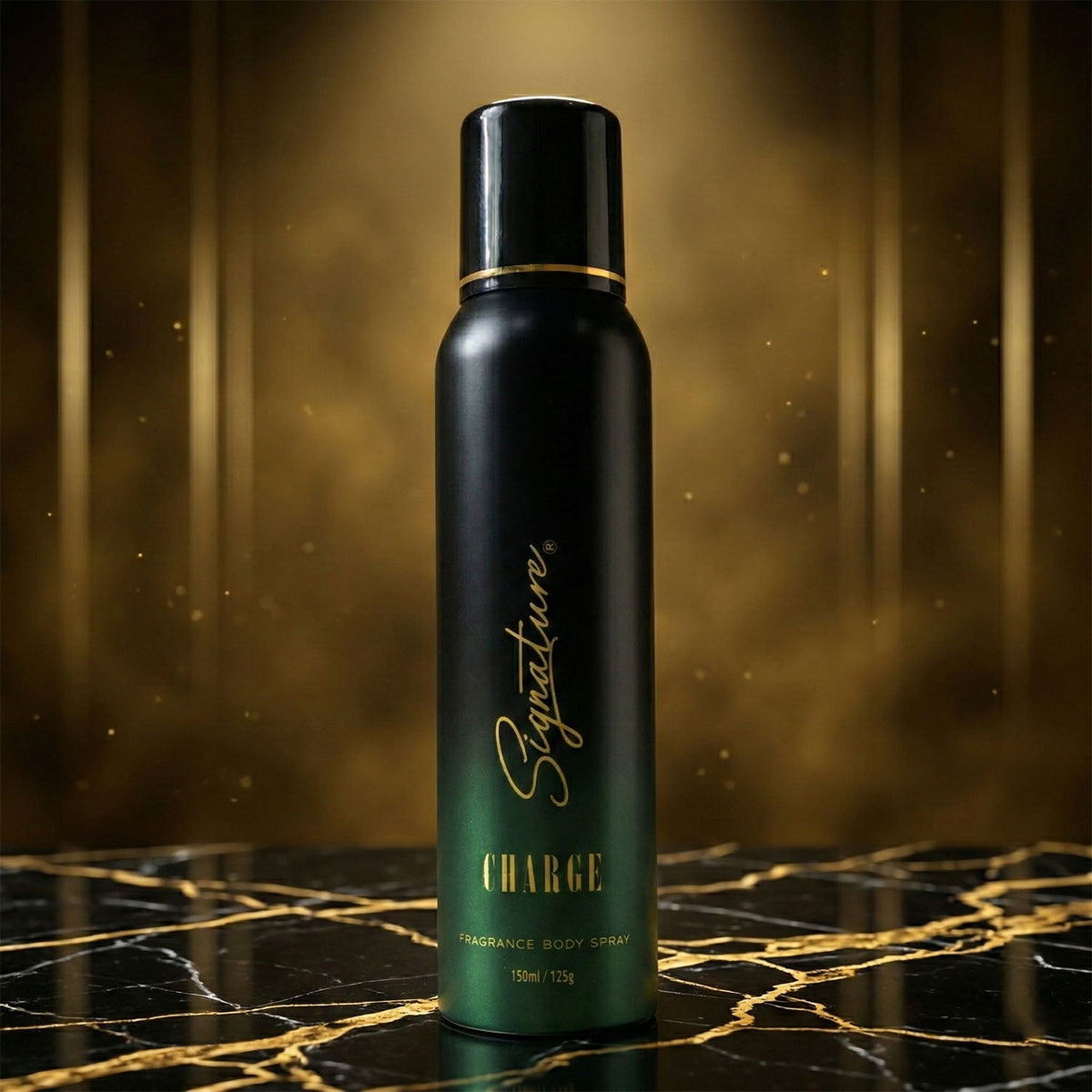 Signature charge fragrance body spray 150 ml bottle showcasing masculine scent Main image
