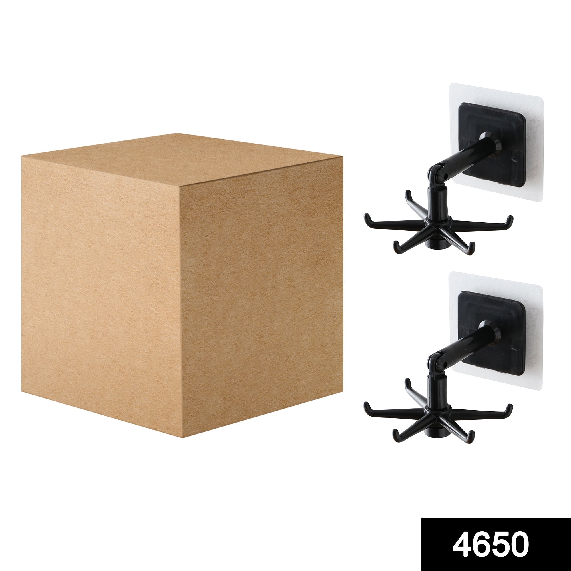 Rotatable Hooks – 360° Swivel, Damage-Free (Pack of 2) | GlimmerHome Secondary image
