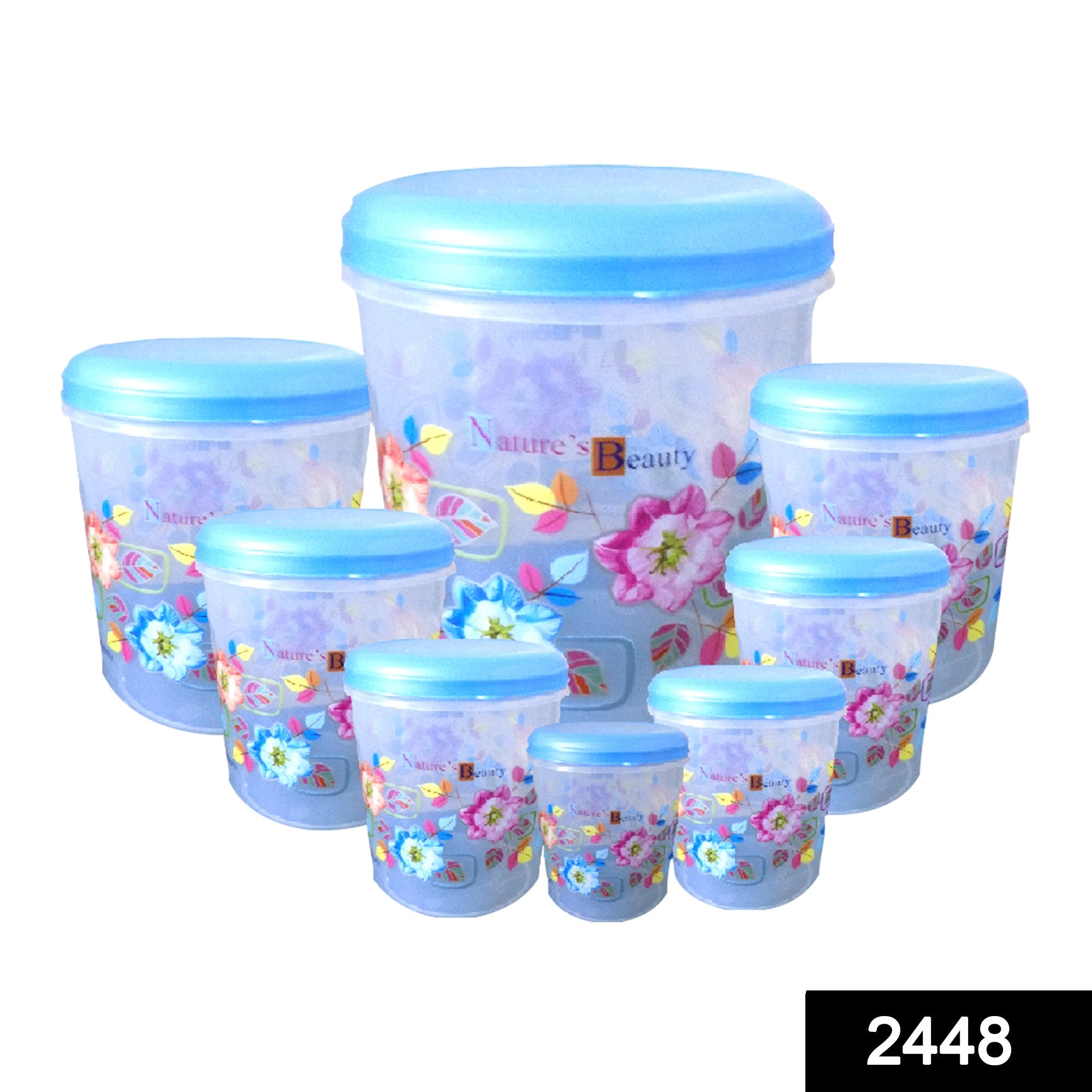 Air Tight Plastic Container Set – 8 Pcs Food Storage | Velvet Wheels Secondary image