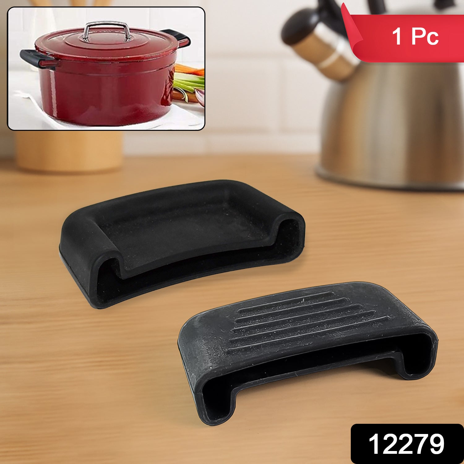 Silicone Pot Handle Cover – Heat Resistant Non-Slip Grip Sleeve Secondary image