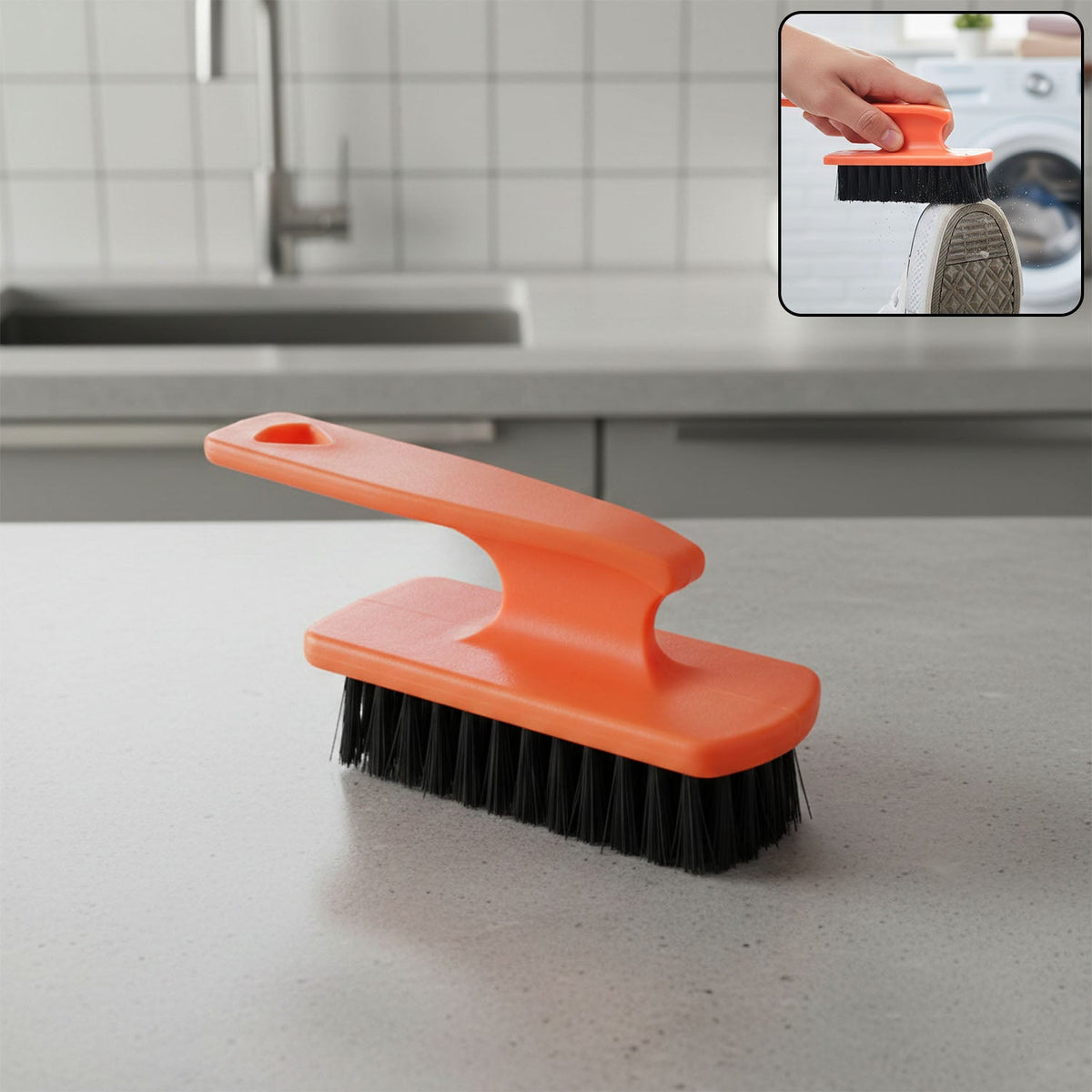 Heavy duty shoe cleaning brush with strong bristles for deep shoe cleaning Main image