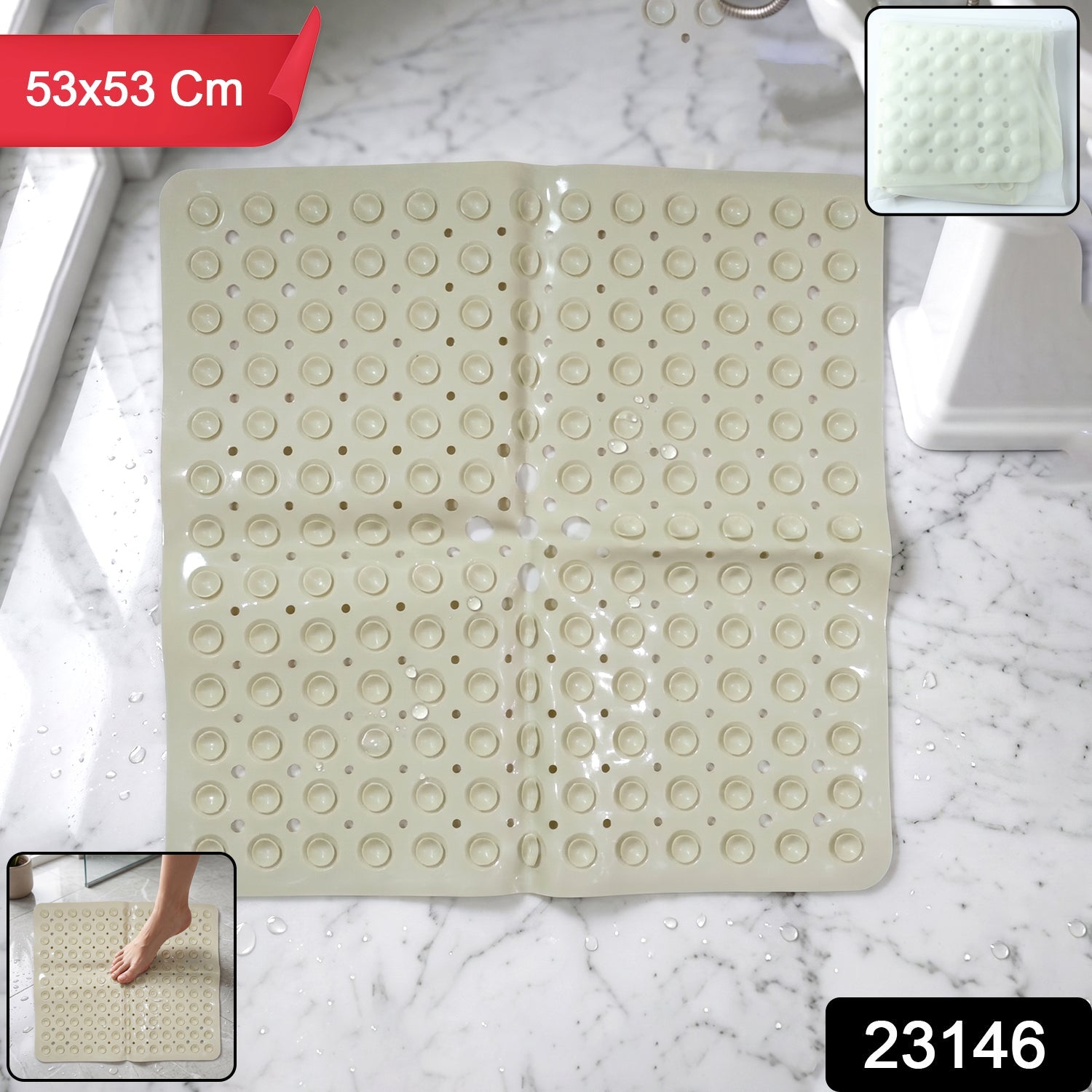 Anti-Slip Bath Mat – Secure Suction Cups for Bathroom Safety Secondary image