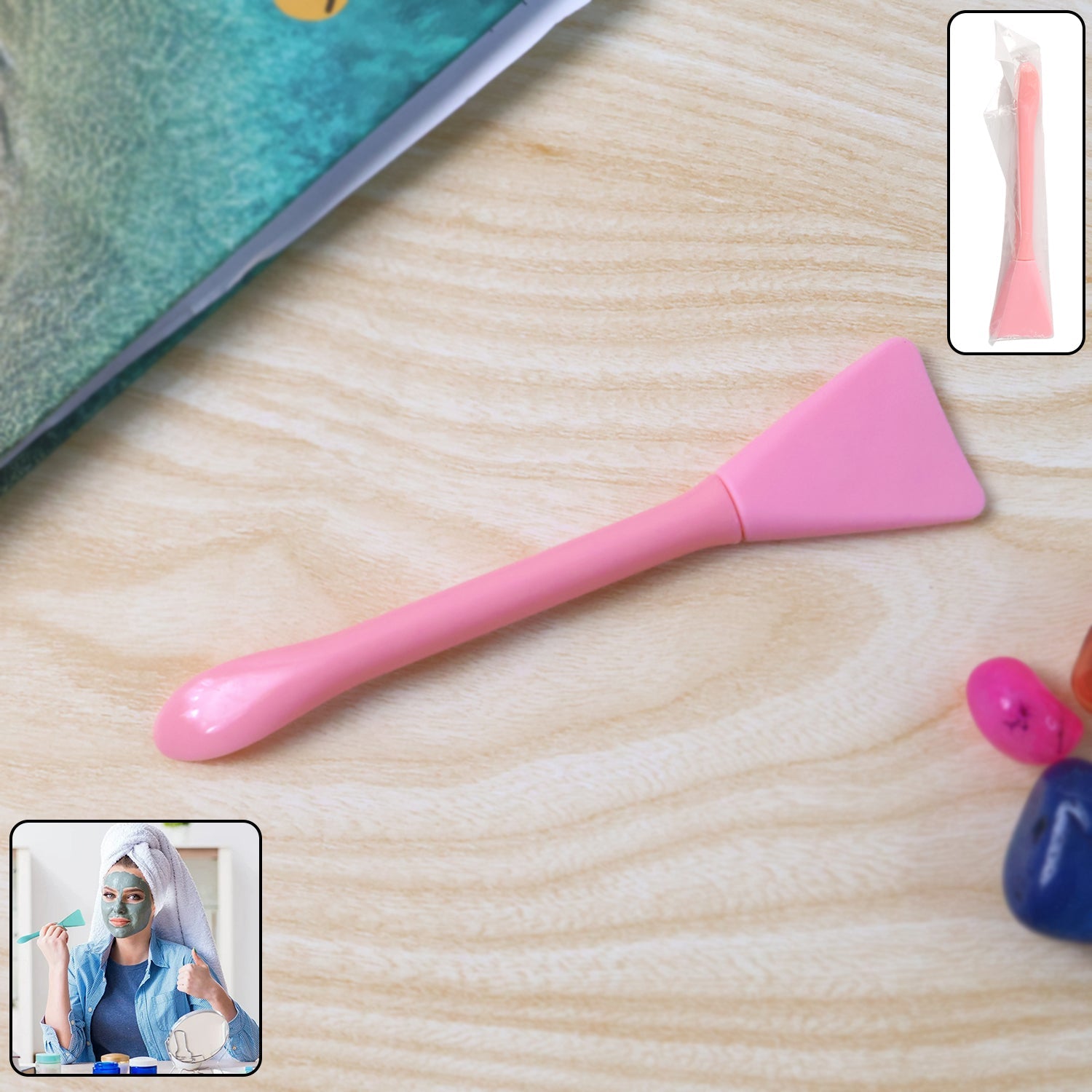 Facial Mask Applicator Spatula – Soft Silicone Tool for Even Application Secondary image