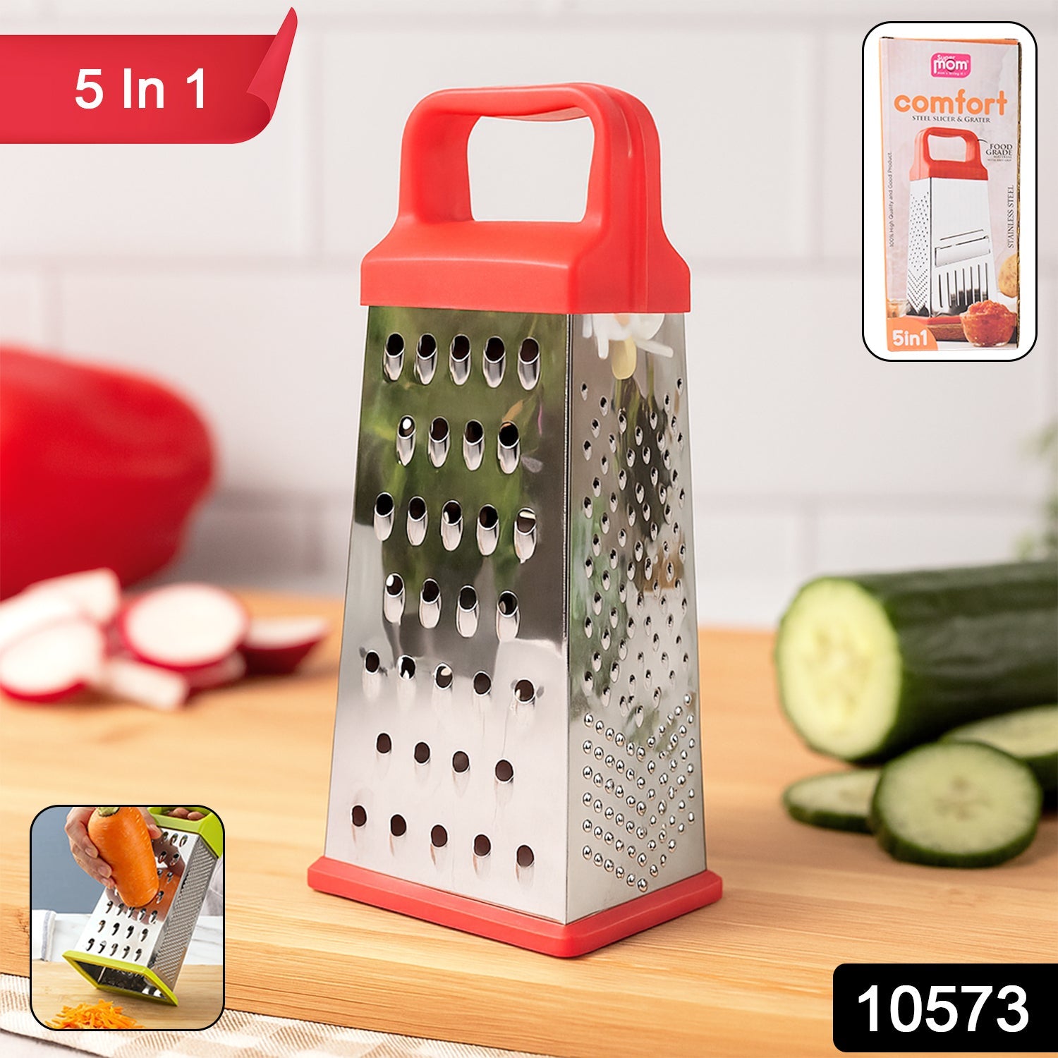 Stainless Steel Grater 5-in-1 – Comfort & Versatility Secondary image