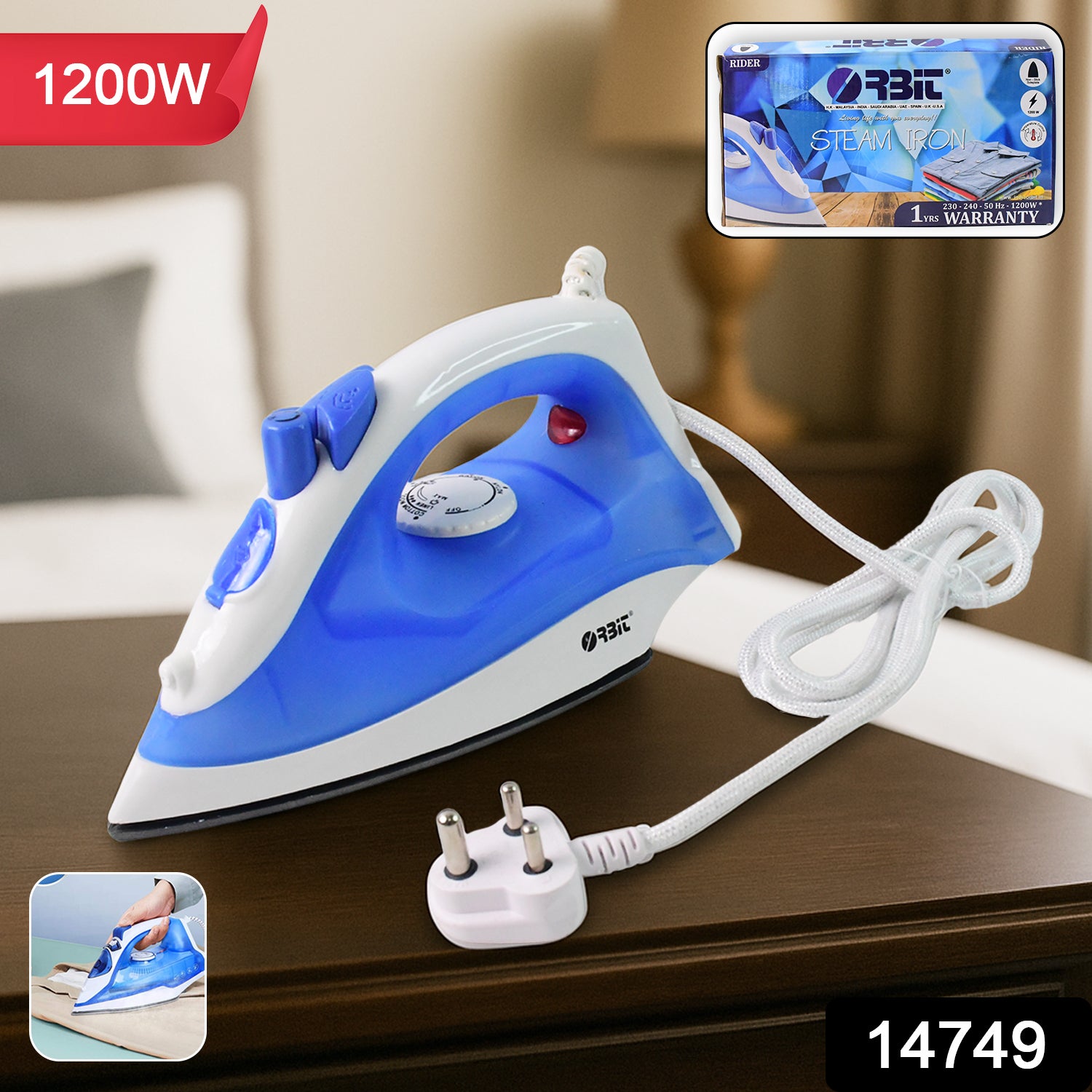 Steam Iron – Lightweight 1200W High-Performance Orbit Secondary image