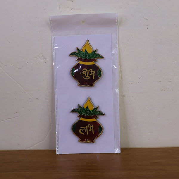 Decorative Shubh Labh Kalash wall hangings making an auspicious statement
