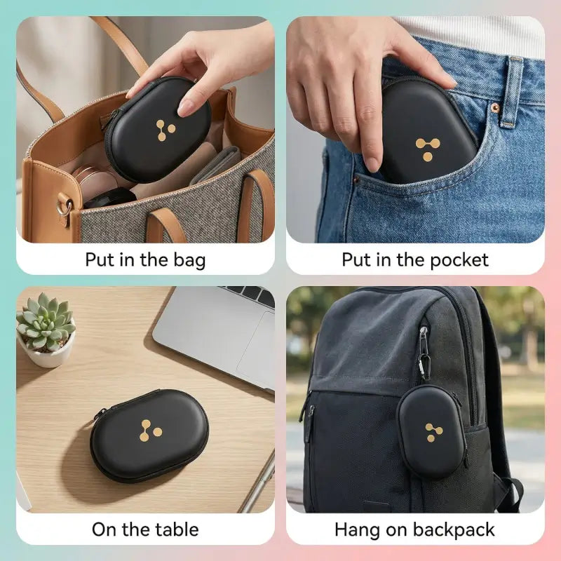 Mix Design Hard Shell Charging Cable and Adapter Storage Case, 1 Pc Secondary image