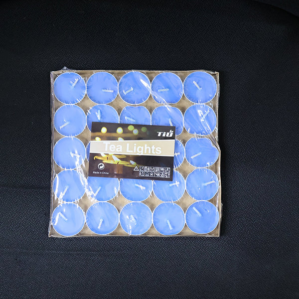 Mix color scented tea light candles set capturing soft glowing light
