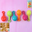 Colorful set of 6 baby hand rattles for sensory play
