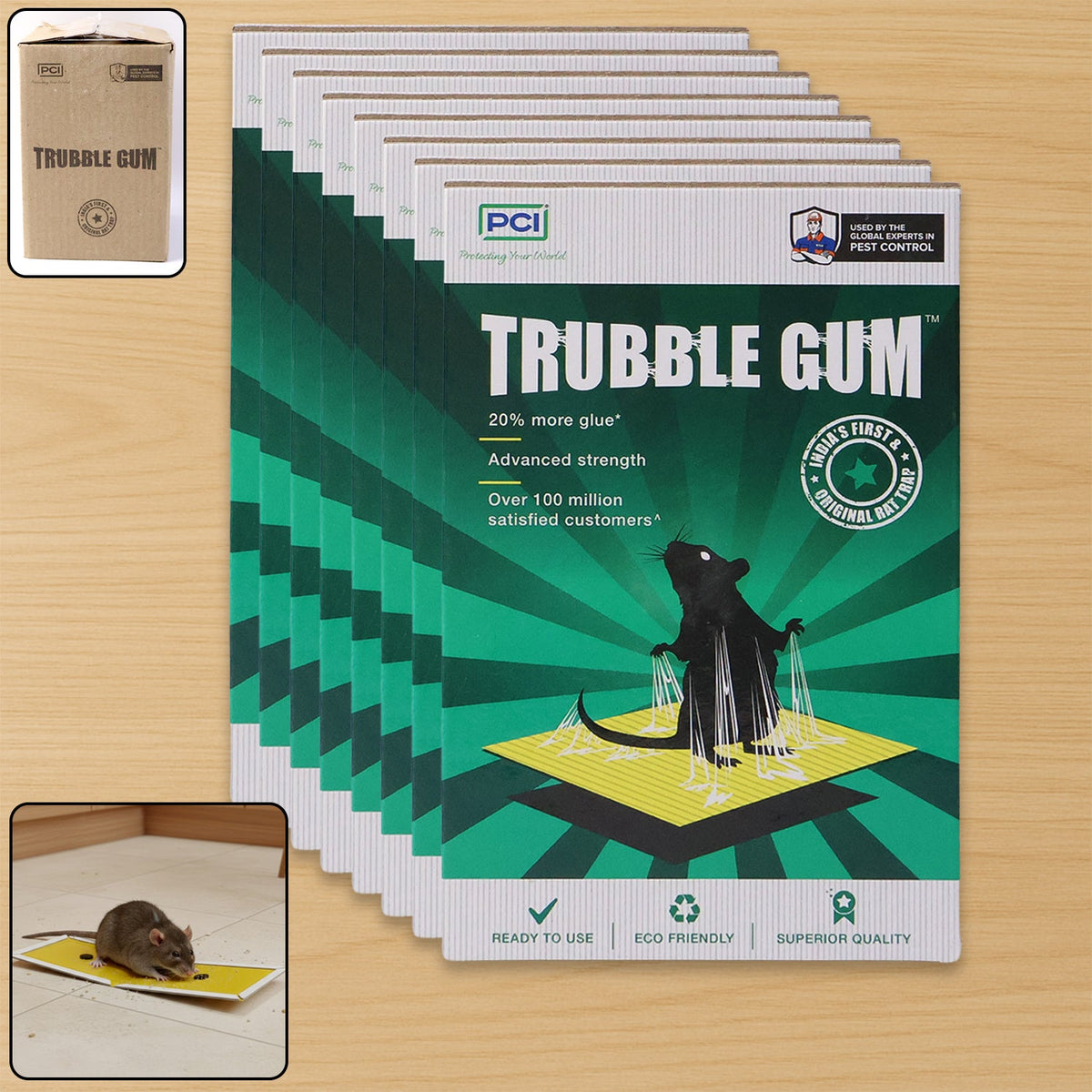 Cardboard mouse glue trap board with strong adhesive Main image