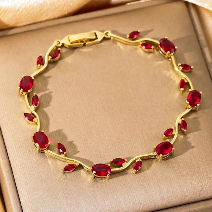 AD Stone Tulip Bracelet for Women & Girls  Bracelets