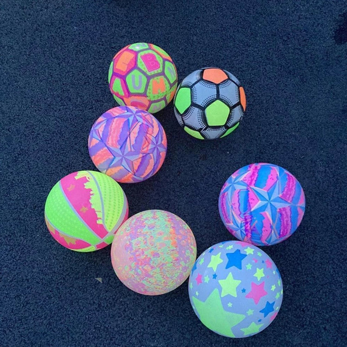 Vibrant Bouncy LED Ball for kids, flashing bright lights during play. Main image