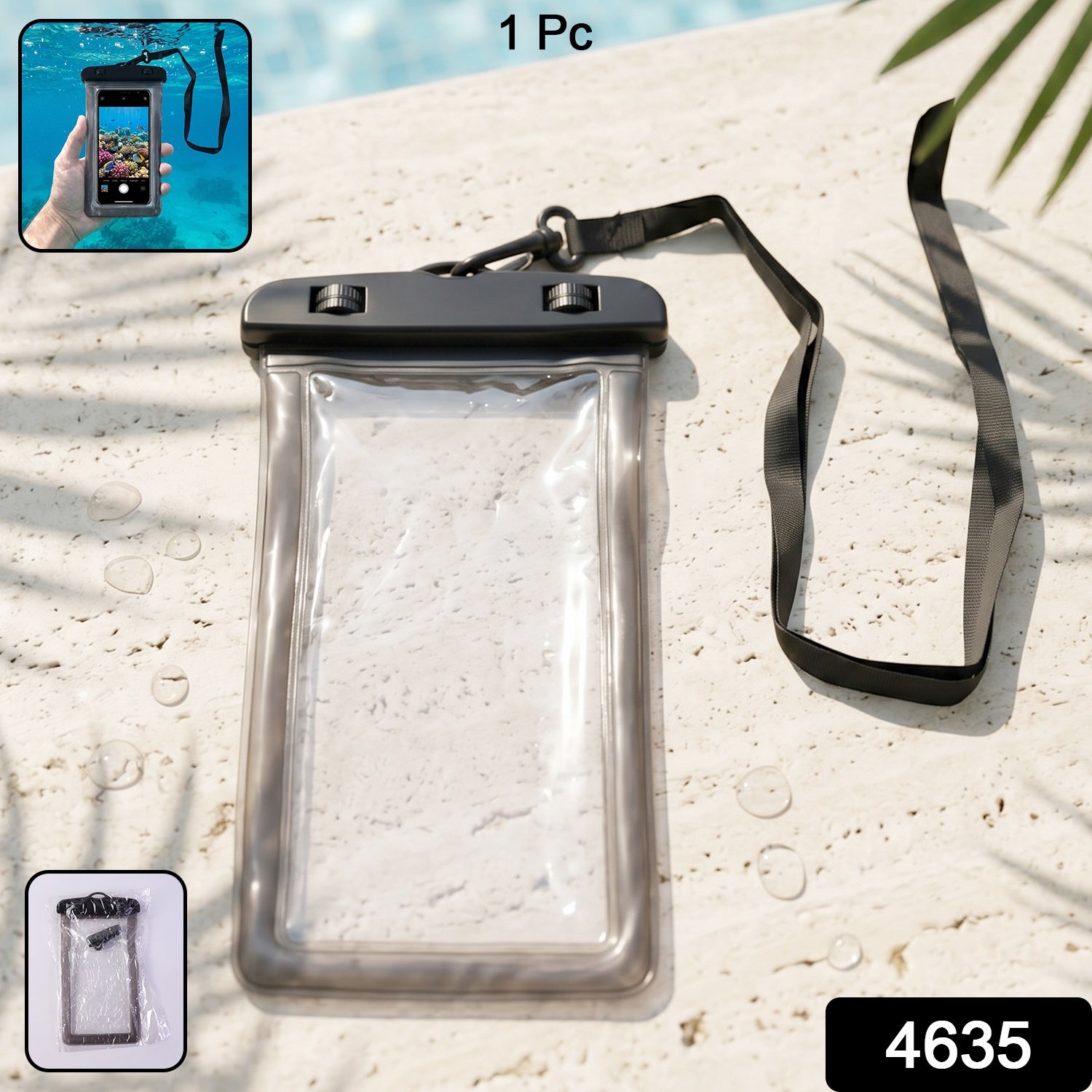 Waterproof Mobile Pouch – Secure, Clear Touchscreen Cover for Outdoors Secondary image