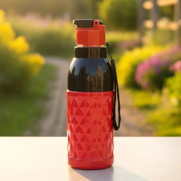 400 ML Sports Water Bottle – Leakproof Flip Top Lid with Carry Strap for Gym, Running & Travel
